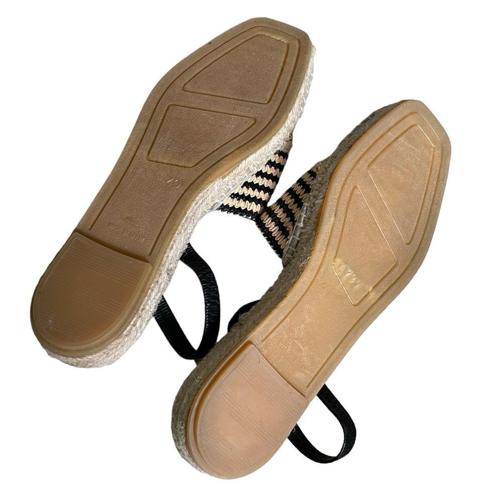 MAYPOL Woven Sling Back Espadrilles Sandals
Black Tan 40 - Picture 11 of 14